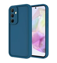 Samsung Galaxy A55 Kılıf Kamera Korumalı Kalın Kenarlı Viera Silikon Case (Koyu Yeşil)
