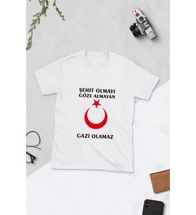 Gaziler Günü Tasarımlı T-shirt