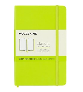 Moleskine Yumuşak Kapak Defter Limon Yeşili (Çizgisiz - 9x14) - 0987