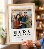 Babalar Günü Hediyesi Kişiye Özel İsimli ve Fotoğraflı Baba Çerçevesi - Babaya Anlamlı Hediye