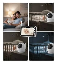 4.5 İnç Ekranlı Gece Görüşlü Bebek Kamerası ve Monitörü