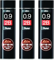 Pentel 3'Lü Paket 36 Uçlu Kılıf 0,9 Mm Ain Stein C279 Sertlik Derecesi 2B