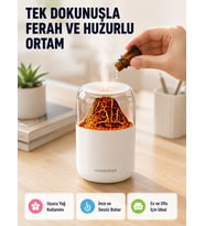 Ultrasonik Efektli Aromaterapi Difüzörü Usb Şarjlı Otomatik Kapanma Özellikli