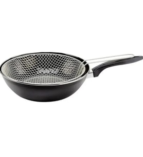 26 cm emaye wok kızartma cips patates tavası