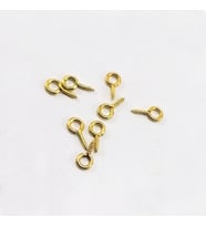 Tahtakale Toptancı Metal Takı Ve Obje Halkası Vidalı  1 CM  (1000 Adet)  Altın
