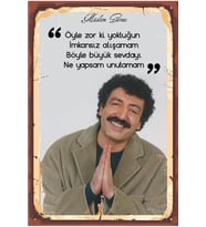 Müslüm Gürses Tasarımlı Ahşap Poster