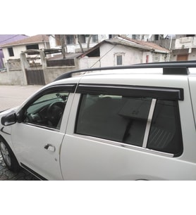 Kml34tuning55 Dacia Logan Mcv Krom Cam Çıtası + Kapı Direği  6 Parça  2013 ve Üzeri Paslanmaz  Çelik