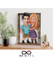 BK Gift Kişiye Özel Sevgililer Karikatürlü 3D Ahşap Tablo, Sevgiliye Hediye, Sevgililer Günü Hediyesi, Yıl Dönümü Hediyesi, Doğum Günü Hediyesi-80