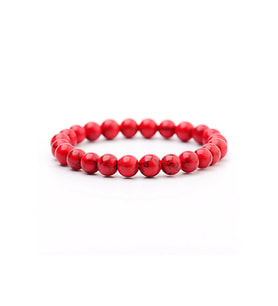 Unisex - Kırmızı Jade Doğal Taş Bileklik  Elegant > Handmade