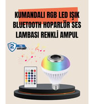 12w Led Ampul - Renkli Işık Ve Dahili Hoparlör Özellikli