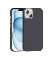 iPhone 15 Kılıf M-safe Şarj Özellikli Karbon Fiber Görünümlü Gros Kılıf (Siyah)