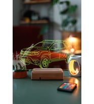 Dacia Duster 16 Renk Kumandalı 3D Gece Lambası