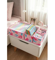 HomyJR’s 4’lü Deniz Kızı Desenli Pembe Çekmece İçi Düzenleyici Organizer Set (Standart)