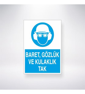 Baret, Gözlük ve Kulaklık Tak