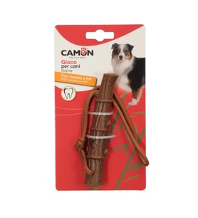Camon Bambu, İp ve PP Malzemeden Üretilmiş Çubuk Şeklinde Eğlenceli Köpek Oyuncağı 14 Cm