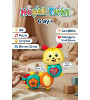 Eğitici Sesli ve Işıklı Neşeli Tırtıl Bebek Oyuncağı 6 Ay+ Zeka Geliştirici Çıngıraklı Müzikli