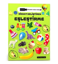 Dikkat Geliştiren EŞLEŞTİRME Yaz Sil Kitabı (Silinebilir Kalem Hediyeli)