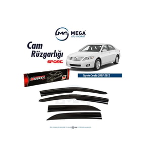 Cam Rüzgarlığı Toyota Corolla 2007-2012 Arası Mugen Tip Cam Rüzgarlık (Siyah)