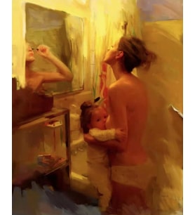 Kadın Olmak Sayılarla Boyama Seti Canvas Kasnaklı 40 x 50 cm