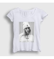 Presmono Kadın Beyaz Billie Eilish T-Shirt 153718tt