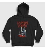Presmono Unisex Siyah Candles Cannibal Corpse Kapüşonlu Sweatshirt 377270tt