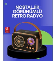 Klasik Radyo – Destekli, Fm Özellikli Şarjlı Hoparlör
