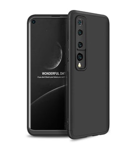 Xiaomi Mi 10 Kılıf Zore 360 Tam Koruma Kamera Korumalı Ays (Siyah)