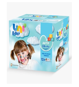 Uni Baby Aktif 12x52'li Islak Mendil - Standart