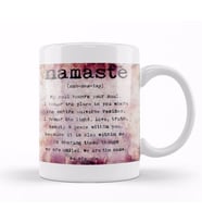 Namaste Yazı Meditasyon 03 Kupa Bardak Porselen