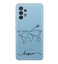 Samsung Mini Harita Tasarımlı Şeffaf Telefon Kılıfı