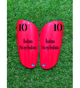 Armadura Kişiye Özel Tekmelik - Renkli-Kırmızı - 1 Takım (004)