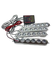 Çakar lamba 6x4 led sarı beyaz 12-24v / LAPA536-1