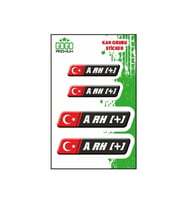 Gogo Kan Grubu A Rh(+) Siyah Dörtlü Damla Etiket II