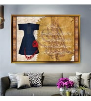 Altın Çerçeveli dekoratif tablo a1070 (Gold)