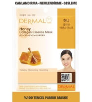 DERMAL Canlandırıcı, Nemlendirici ve Besleyici Bal Özlü Kollajen Maske 23 Gr
