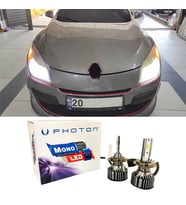 Renault Megane 3 Led Xenon Kısa Far Ampulü H7 Mono Yeni Seri Beyaz