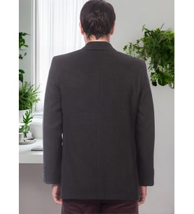 PLT8206 DEWBERRY ERKEK PALTO-DÜZ ANTRASİT