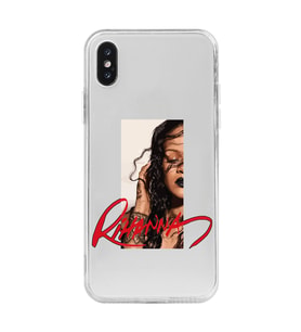 Iphone XSMAX Uyumlu Rihanna Tasarımlı Şeffaf Telefon Kılıfı