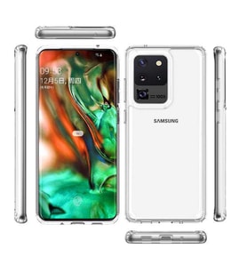 Galaxy S20 Ultra Kılıf Zore Coss Şeffaf Sert Silikon Kılıf (Renksiz)