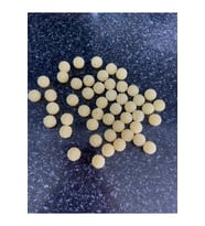 DELİKLİ İNCİ BONCUK  SARI RENK 1 PAKET 50 ADET 1 CM 
