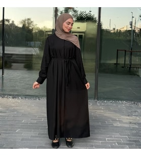 Kuşaklı Düğmeli Uzun Rayon Tunik