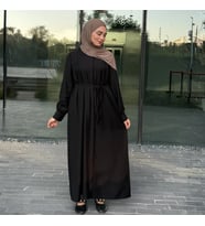 Kuşaklı Düğmeli Uzun Rayon Tunik