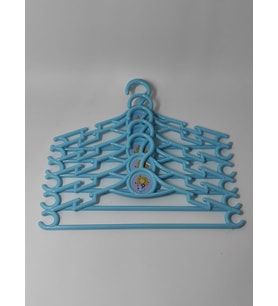 Çocuk Elbise Askısı  6'lı  Mavi Bebek Kıyafet  Askısı 30*15 cm