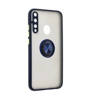 Northcity Huawei P40 Lite E Montreal Yüzüklü Silikon Kapak - Lacivert