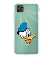 Huawei Y5 p  Kamera korumalı Kapak Donald Duck Tasarımlı  Şeffaf Kılıf
