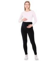 Luvmabelly MYRA8051 Beli Ayarlanabilir Kışlık Kadife Hamile Tayt -Lacivert