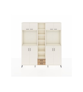 Arges Dolap 14 Raflı 2 Çekmeceli 2 Askılı 220x30x243 Aytaşı-Aytaşı/Çam