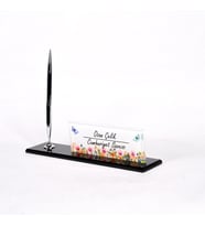 3D MASA İSİMLİK ALTIN ASLAN BİBLOLU OFİS MASA İSİMLİĞİ