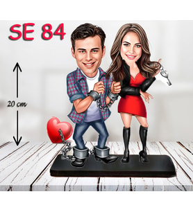 Kişiye Özel Ahşap Biblo - Aşıklar Biblo ( 3D Biblo )