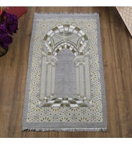 Medine Lüks Şönil Seccade Gri (66 x 120 cm) 520 gr